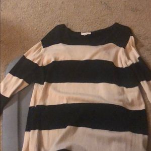 Striped sweater dress